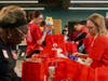 At Riverside Presbyterian Church, volunteers unpack bag after bag filled with generous donations provided by community members.