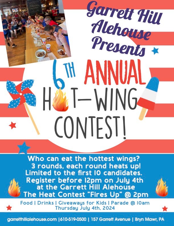 Garrett Hill Alehouse Annual Wing Contest