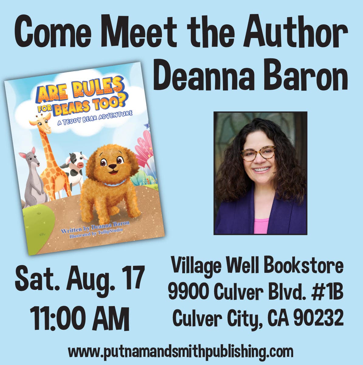 Book Event for Are Rules for Bears Too? Children's Book