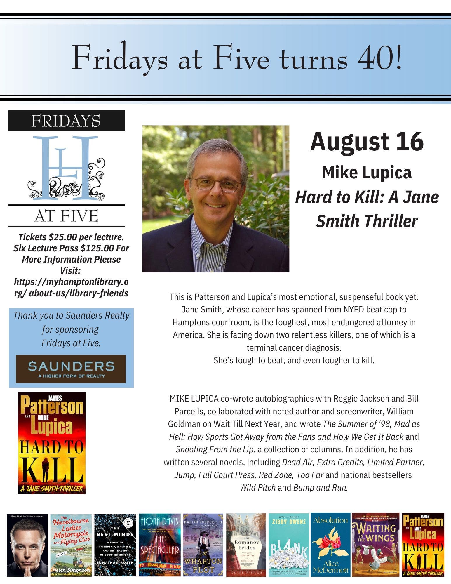 Fridays at Five: Mike Lupica