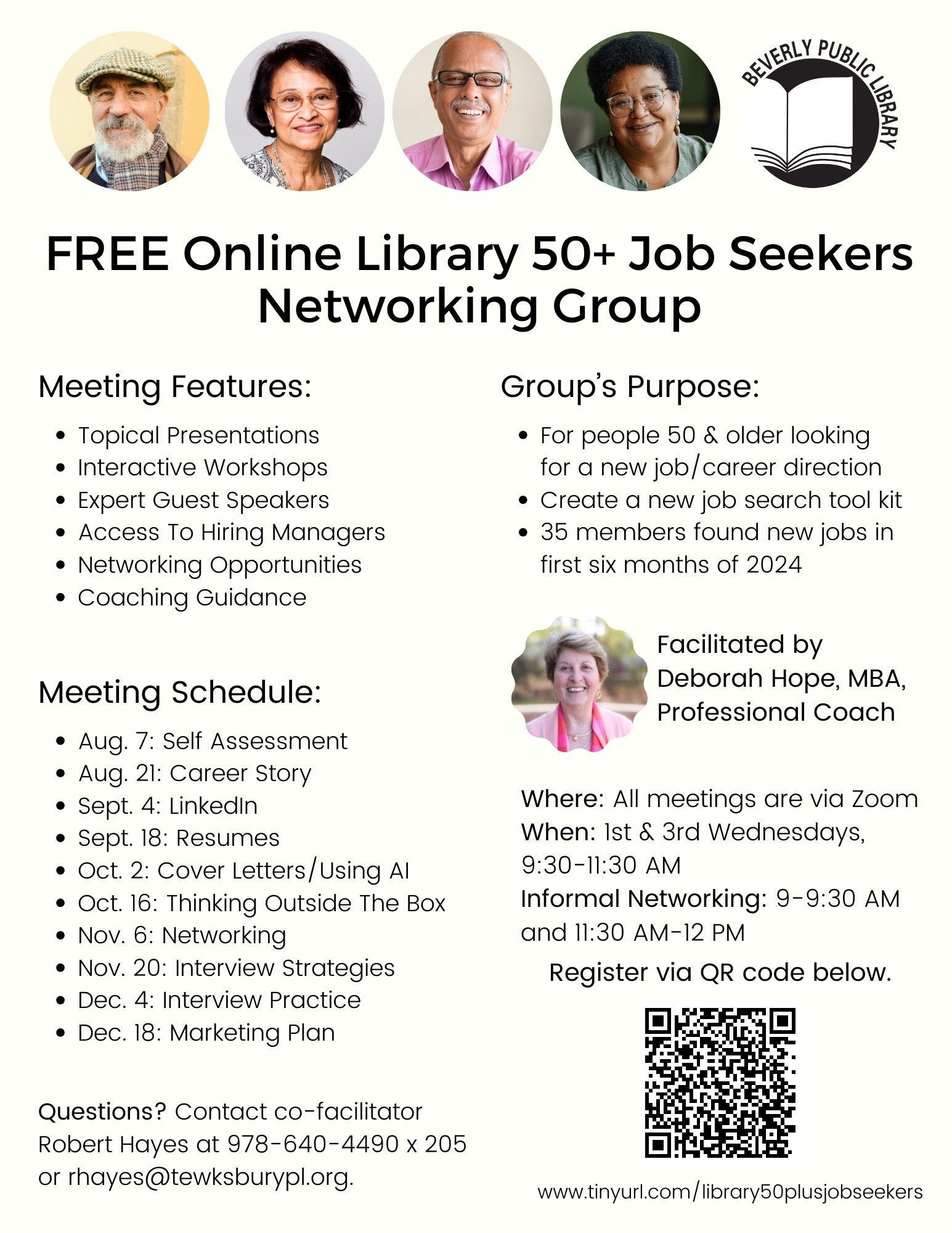 VIRTUAL: 50+ Job Seekers Networking Group: Career Story