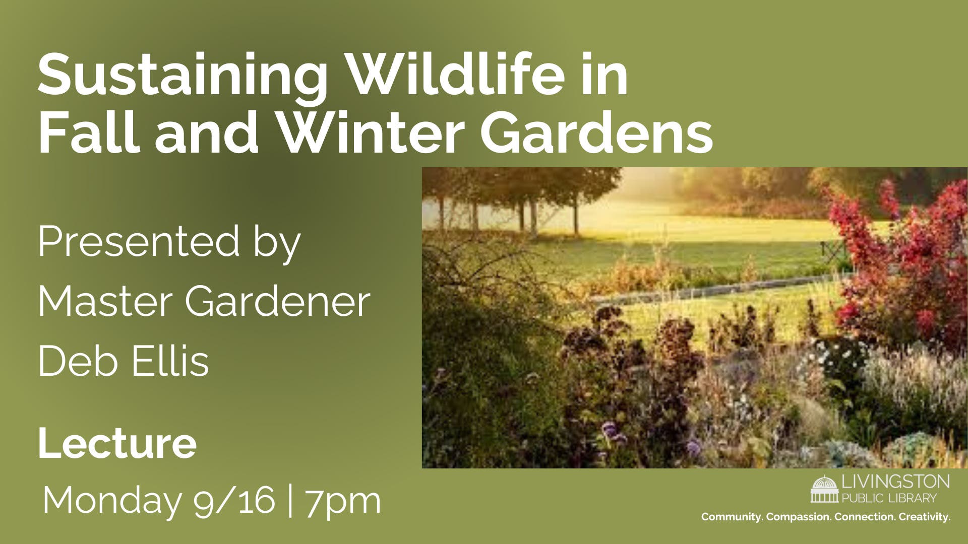 Sustaining Wildlife in Fall and Winter Gardens