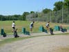 Golfers practicing at Fairfield's driving range at 500 Hoydens Lane in Fairfield.