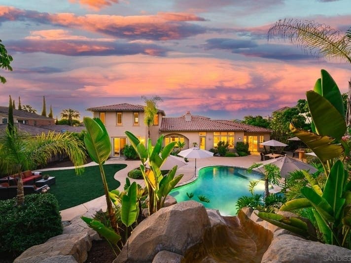 This home is at 14757 Whispering Ridge Road, San Diego, California. 