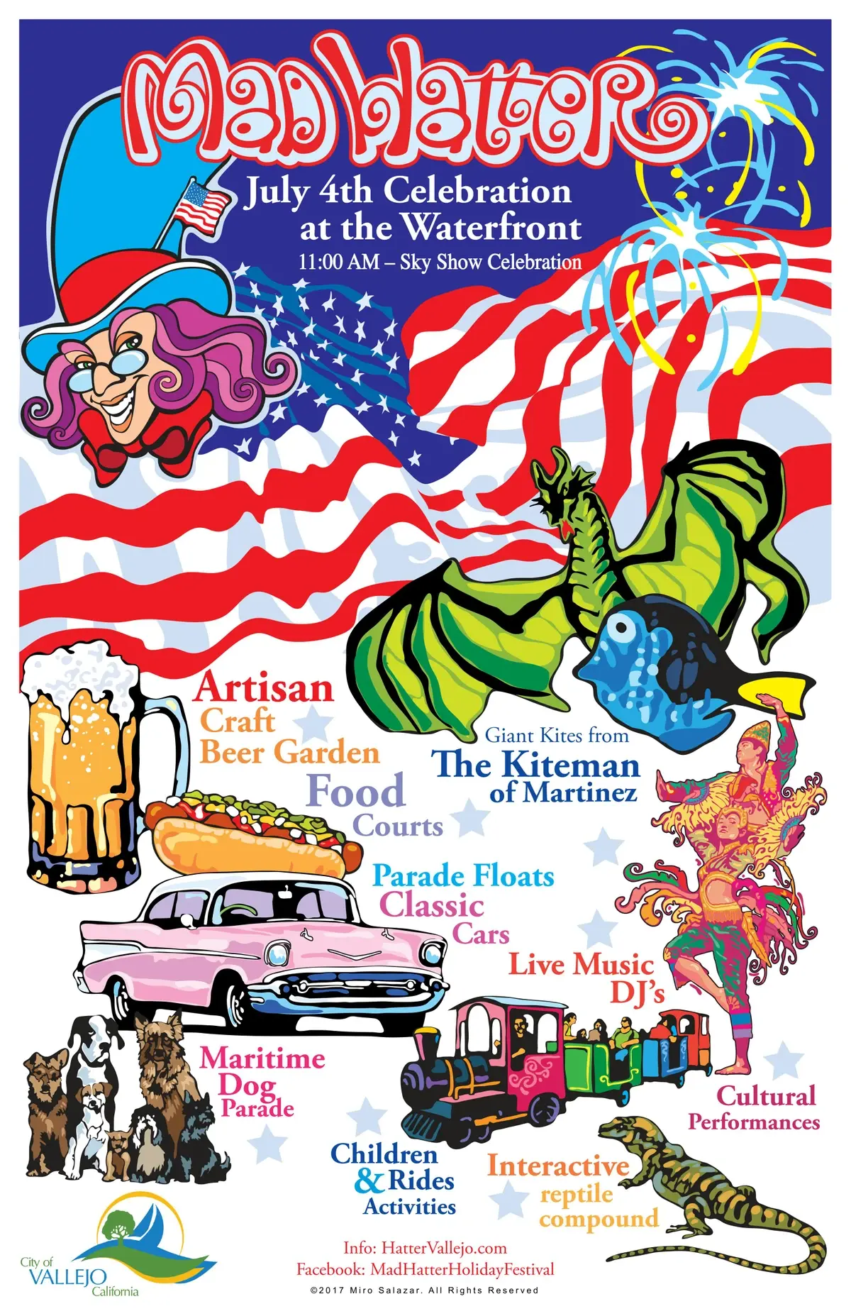 Mad Hatter July 4th Celebration, Dog Parade & Sky Show 2024: Vallejo