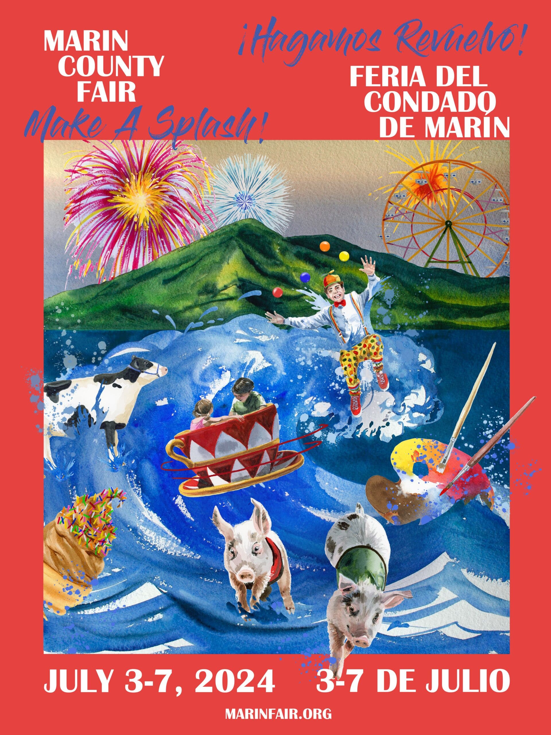 Marin County Fair Nightly Fireworks July 3 - 7 2024: San Rafael