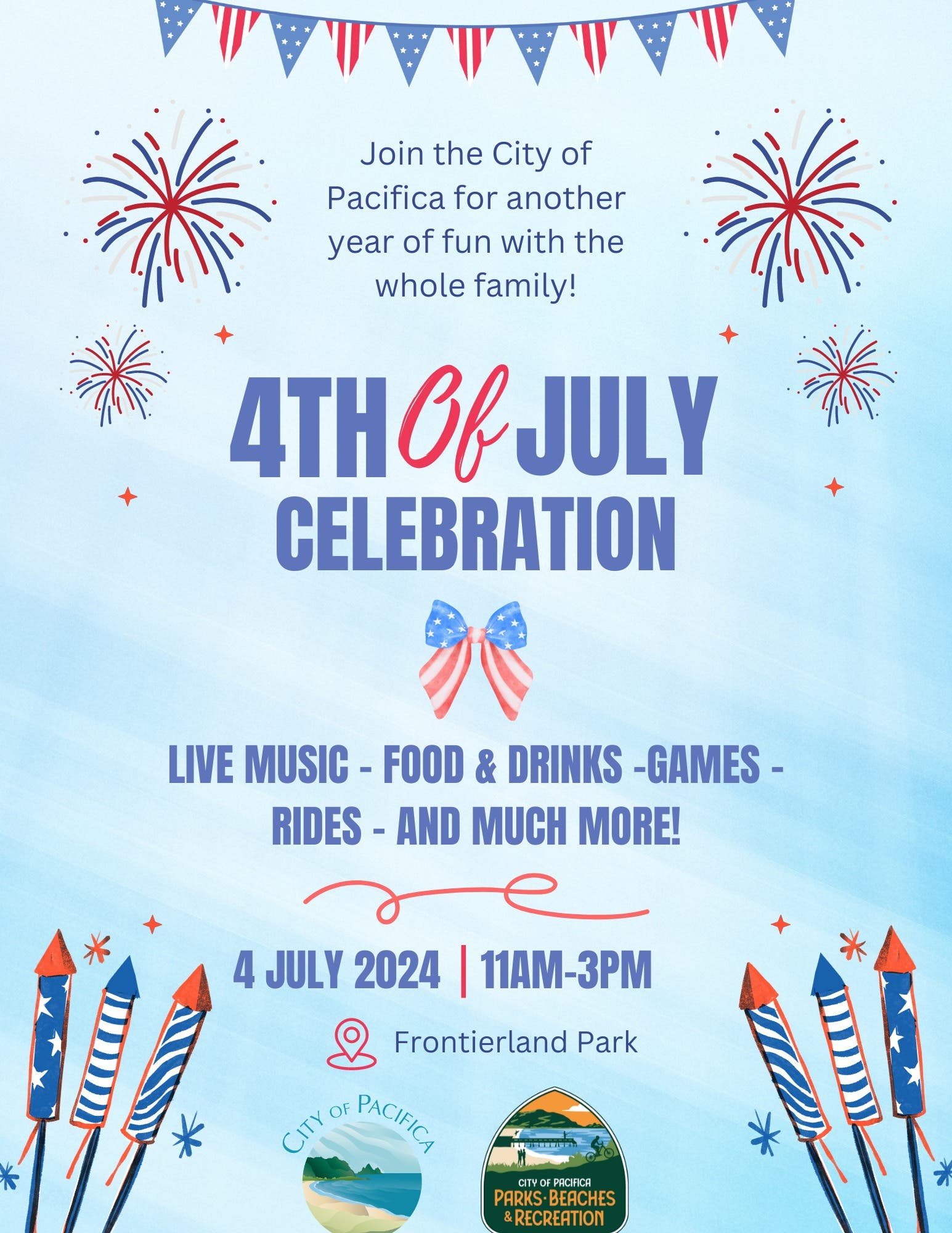 4th Of July Celebration 2024: Frontierland Park, Pacifica