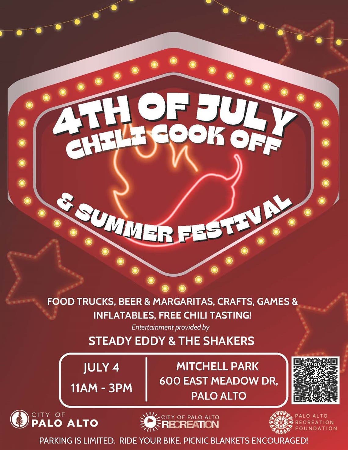 4th Of July Summer Festival & Chili Cook-Off 2024: Mitchell Park, Palo Alto