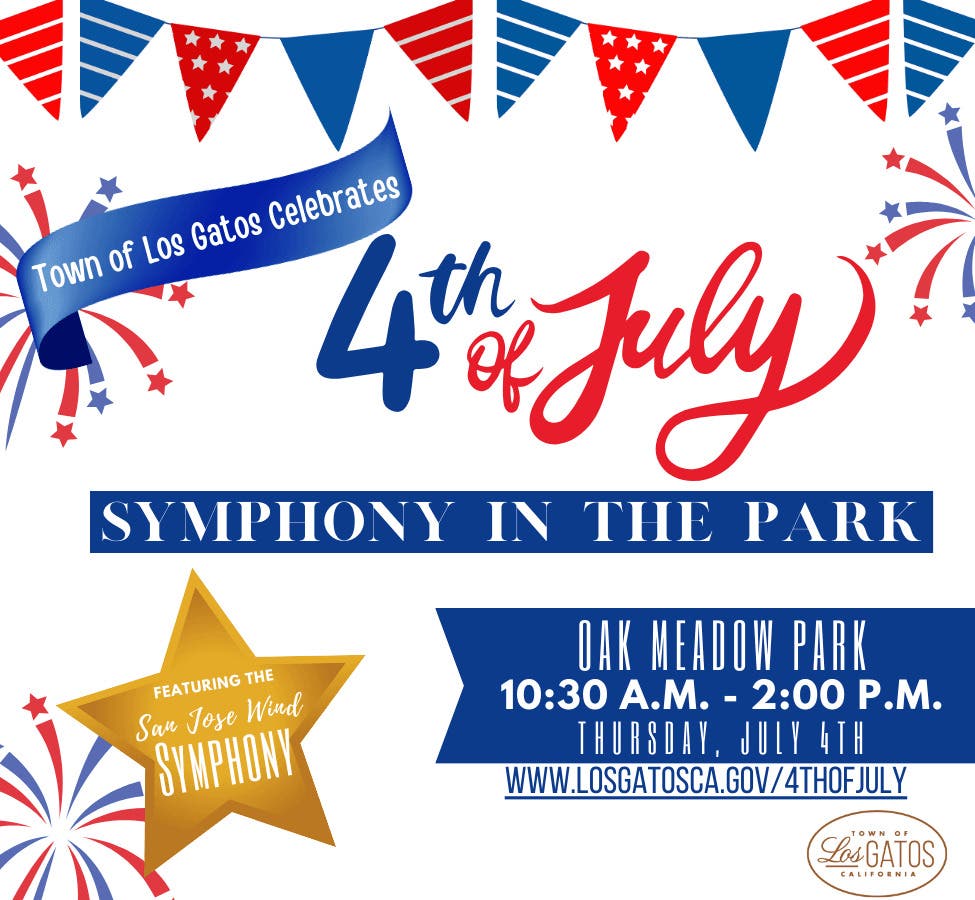 4th Of July Symphony In Park, Carousel & Kids' Fun 2024: Los Gatos