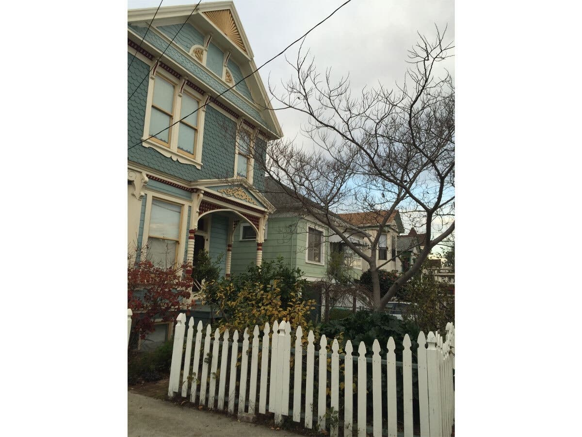 Victorian homes in Alameda, Calif.