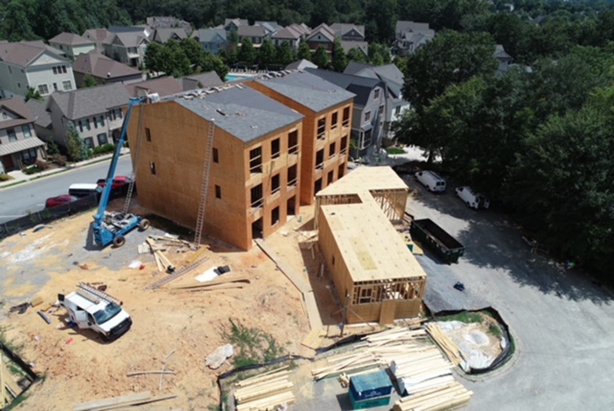 Condo Project Under Construction In Downtown Woodstock