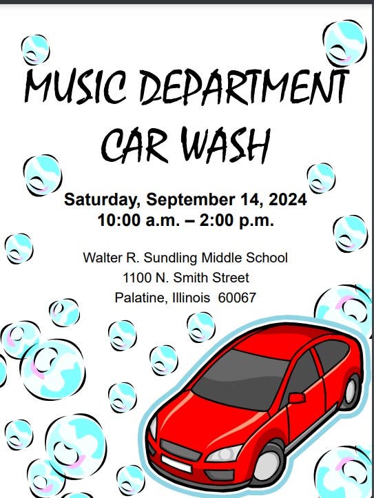 WRS Music Department Car Wash Fundraiser