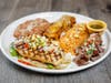 Acapulco restaurants in Downey, Glendale & Long Beach are rolling out Valentine's deal for three-course, "Sweetheart Menu for Two," with options for fajitas, enchiladas or (pictured) Muy Grande Platter.