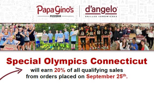 ECSU PD to host Give Back Night Event for Special Olympics at Papa Gino’s & D’Angelo