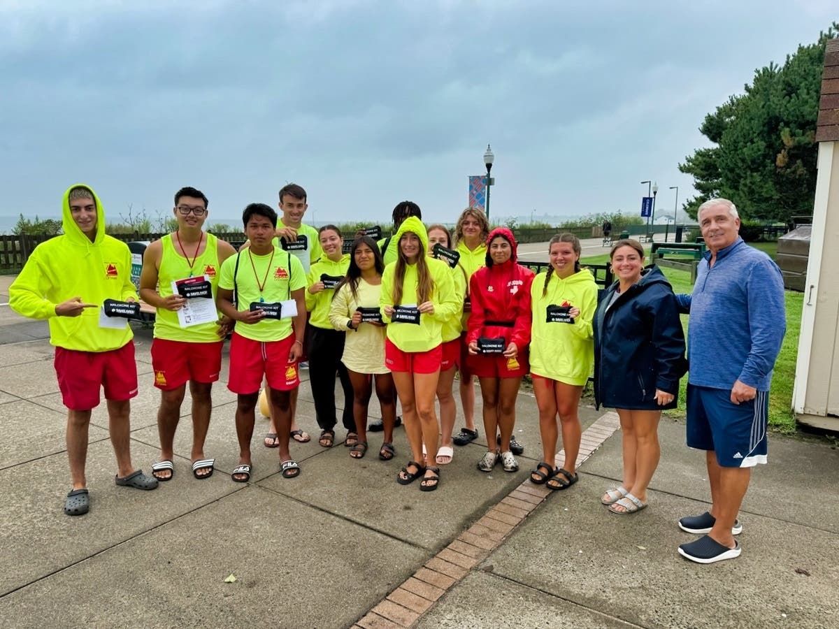 West Haven Beach Lifeguards Receive Lifesaving Narcan Training