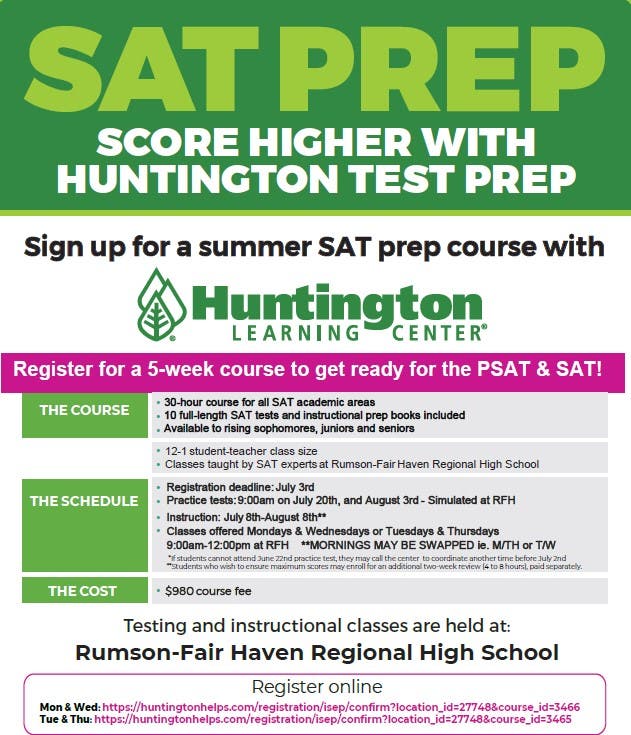 In person - small group PSAT and SAT Prep Classes