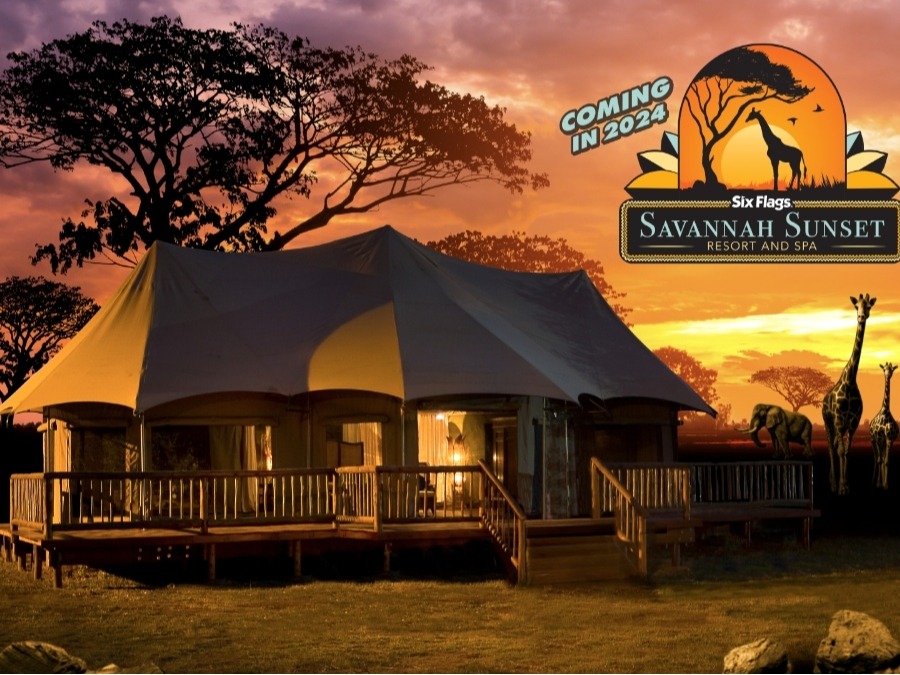 Six Flags Great Adventure is accepting reservations for its safari glamping experience at the Savannah Sunset Resort and Spa.