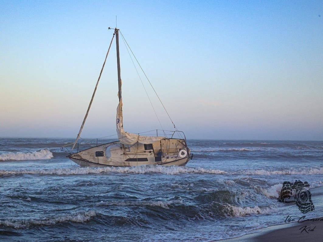Sailboat Runs Aground On Sandbar In Brick, Ending Owner's Journey
