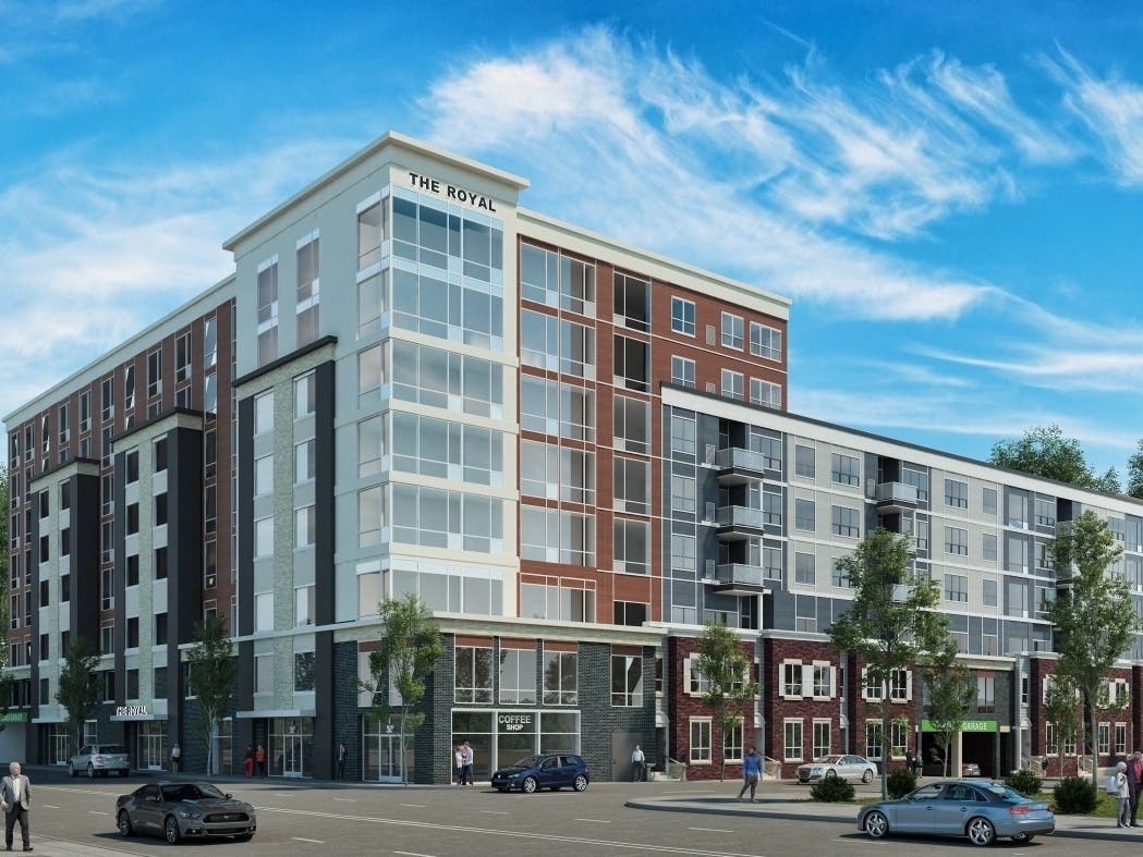 Developers recently broke ground on a 372,000 square foot, mixed-use project in Bloomfield: The Royal at Bloomfield Station.