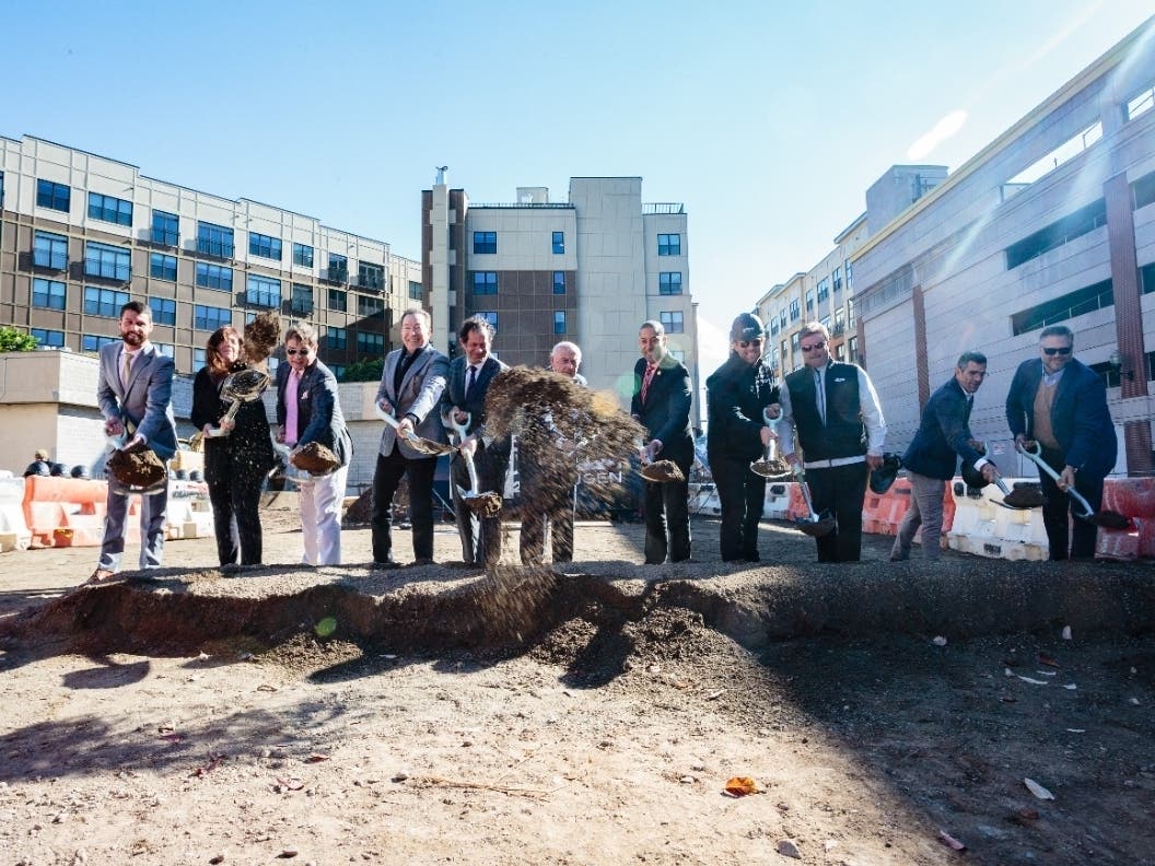 A 40-unit, four-story residential building in Montclair that broke ground last month is expected to open for leasing later next year, developers say.