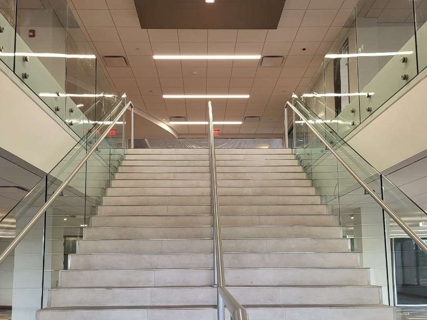 A new target date for the reopening of the West Orange Public Library of Nov. 1 may not be "realistic," the library's director said Wednesday. Above, a view of the new library at 10 Rooney Circle, as seen in September.