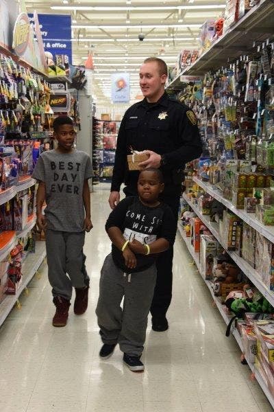 Local Kids Shop with Bolingbrook Cops 