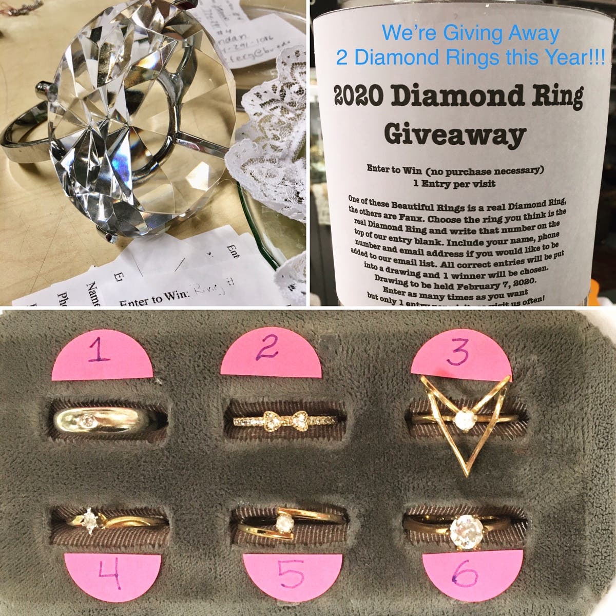 Gallery 2 Antiques Market 2020 Diamond Rings Giveaway
