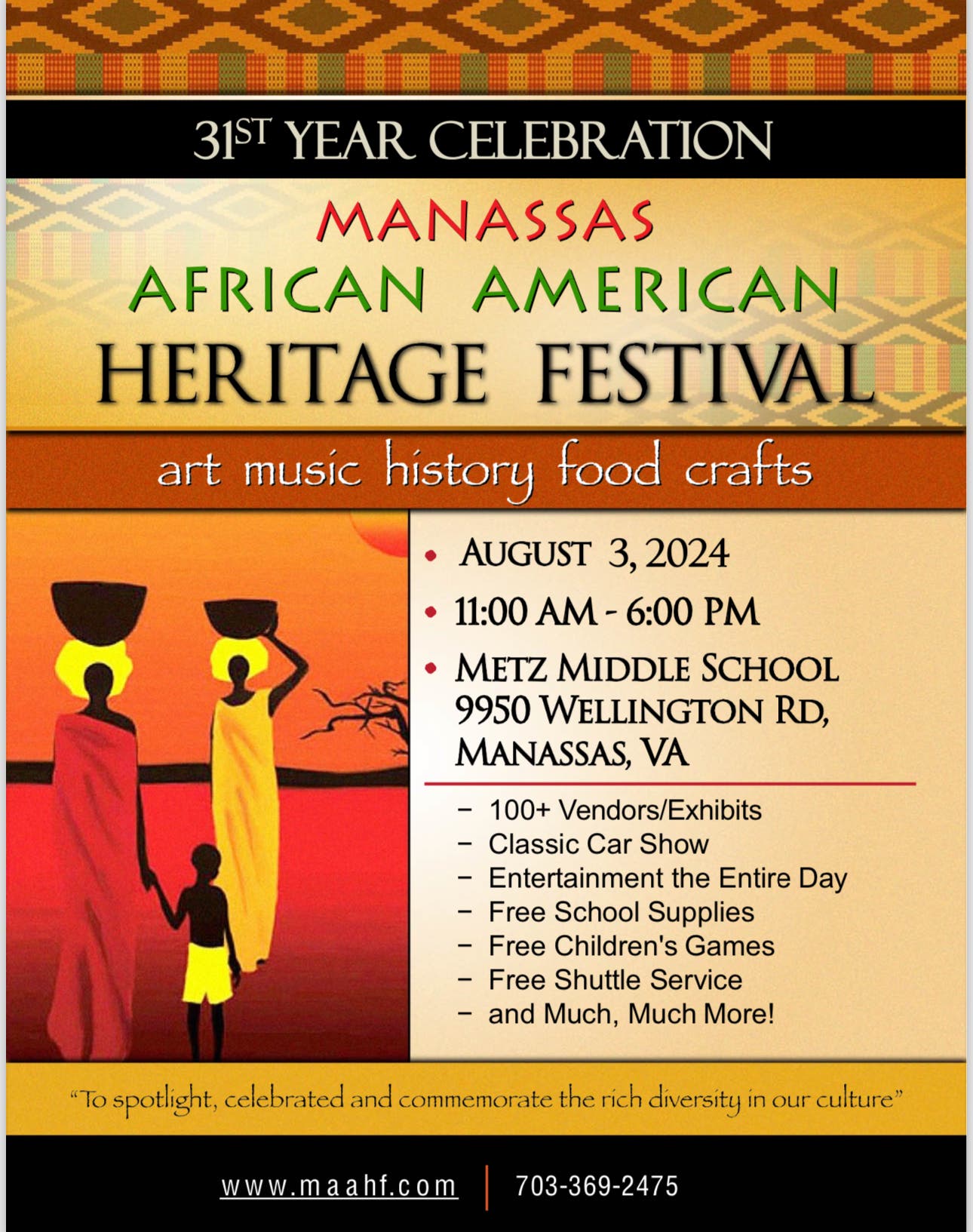 31st Annual Manassas African American Heritage Festival