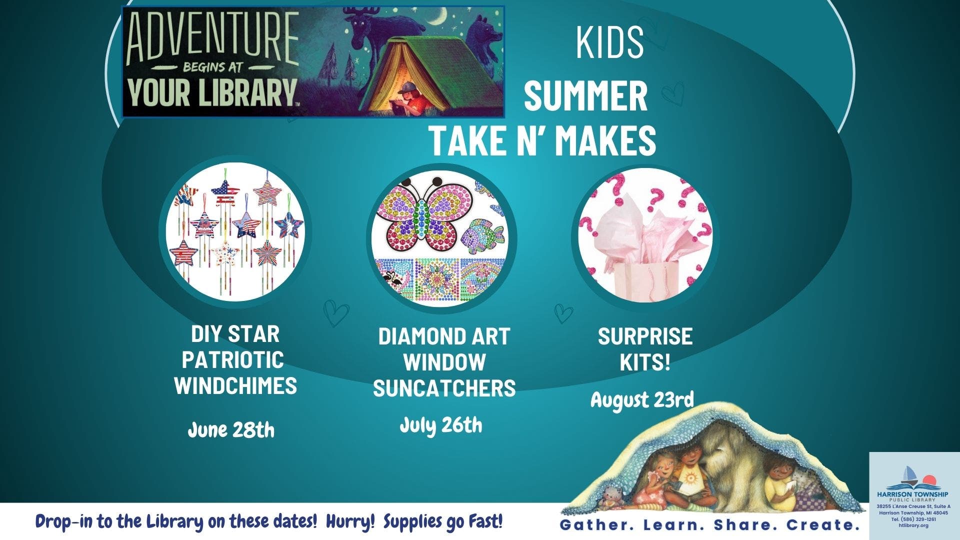 Kids Summer Take & Make Craft