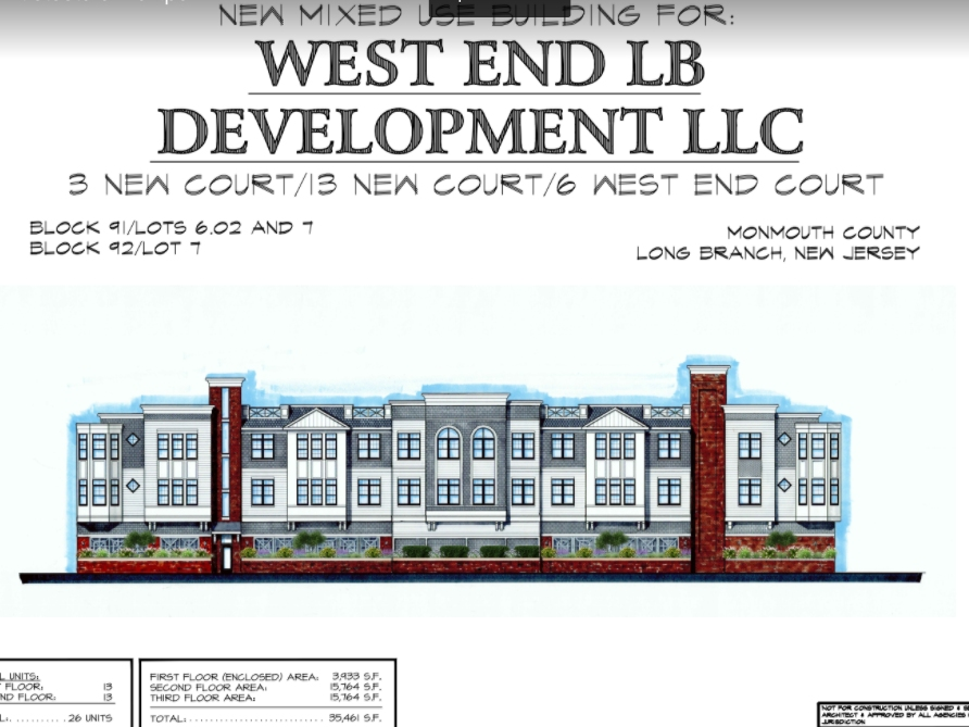 Long Branch Asked To Approve West End Apartment Complex