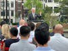 Gov. Phil Murphy speaks at an event in June in Hoboken.