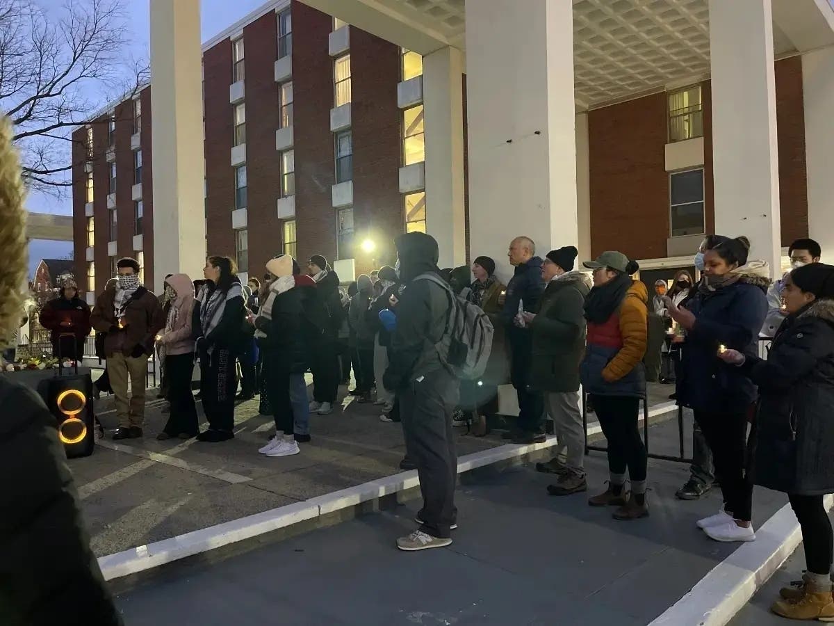 Students for Justice in Palestine held a peaceful rally last Wednesday, Dec. 6, on Brower Commons.