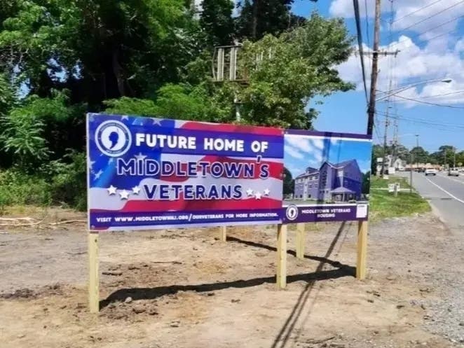 The long-empty site at 37-45 Leonardville Road where Middletown plans to build 12 affordable veterans' apartments.