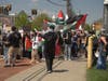 A photo from a protest march Tuesday in New Brunswick.