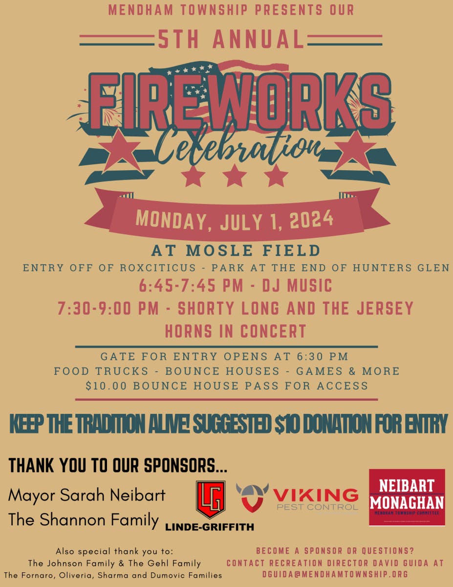 Mendham Township Fourth of July Celebration 2024