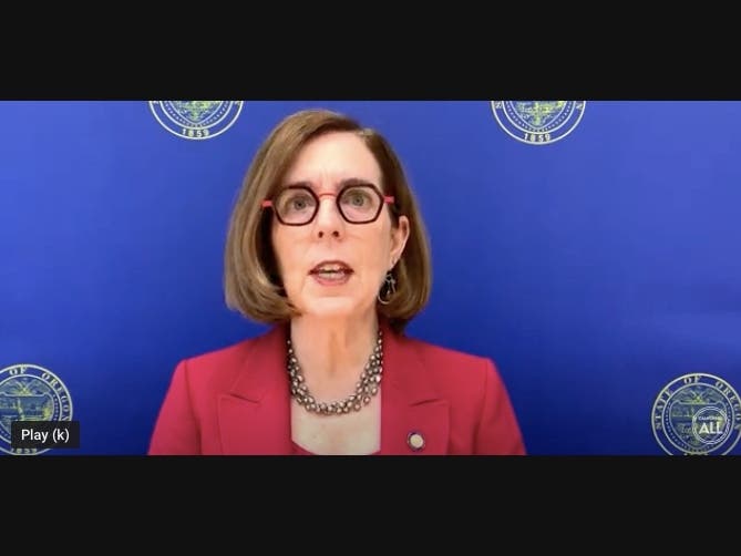 Gov. Kate Brown joined the governors of California and Washington in vowing to keep their three states as "safe havens" for people needing reproductive health care.