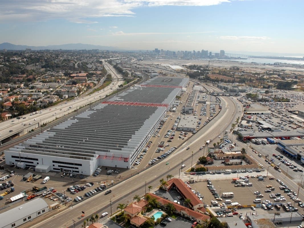 Ariel shot of Naval Information Warfare Systems Command (NAVWAR) Old Town Campus (OTC).