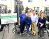 From left: Dennis Pollina, Y member; Megan Vazquez, Y Senior Wellness Director; Phil Carello, Y member; Denis Fitzsimons, Y member; A.C. Buehler III, Buehler Family Foundation President; Kathy Fielding, Y CEO; and Debbie Madeley, Y Development Director.