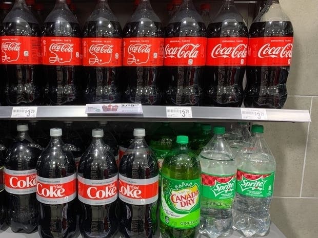 Health officials say one 20-ounce pop contains 17 teaspoons of added sugars, 3x the maximum recommended by the American Heart Association for children ages 2-18 to have in one day.