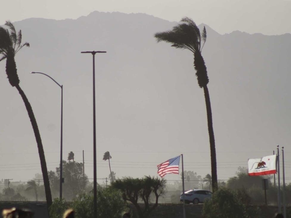 San Diego towns of La Mesa, Poway, Ramona and Santee will see winds gusting up to 60 miles per hour, the National Weather Service says. 