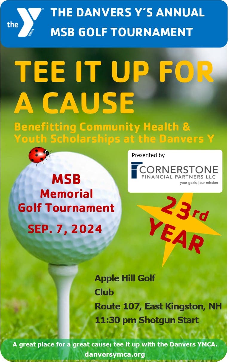 Tee It Up for a Cause at Apple Hill Golf Club to benefit youth scholarships at the Y!