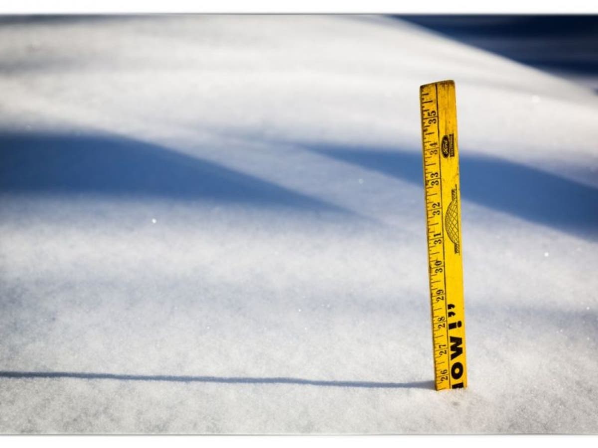 How much snow did Delco get during Sunday's storm?