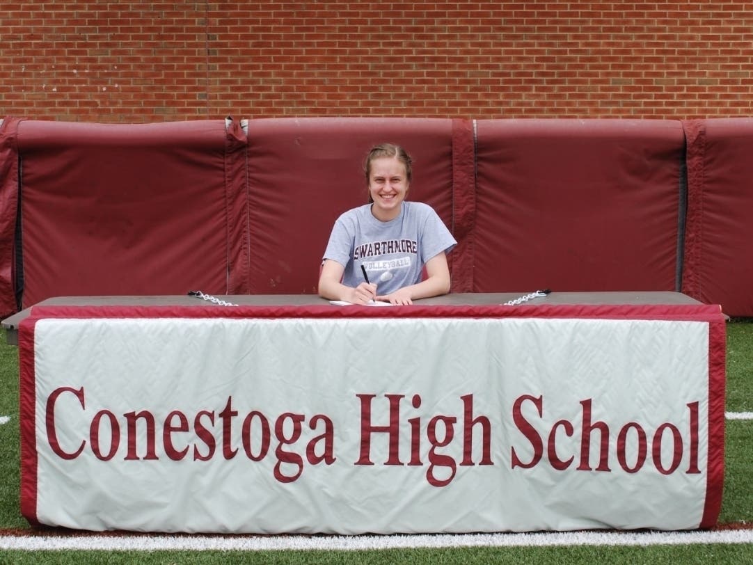 Eleanor Van Rheenen recently committed to play volleyball at Swarthmore College.