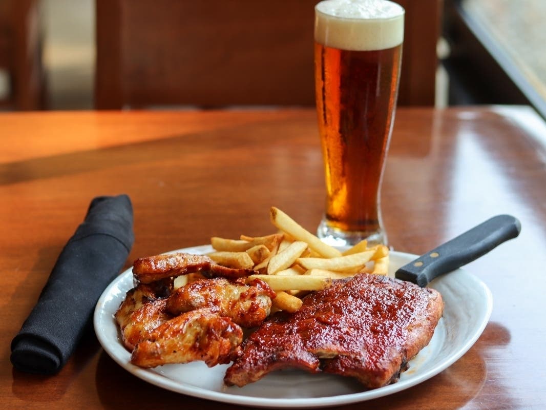 The chicken and ribs is just one of the new menu additions at Iron Hill.