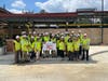 Wawa and SEPTA representatives celebrate the new Wawa Station that will expand and renamed the Media-Elwyn Regional Rail Line.