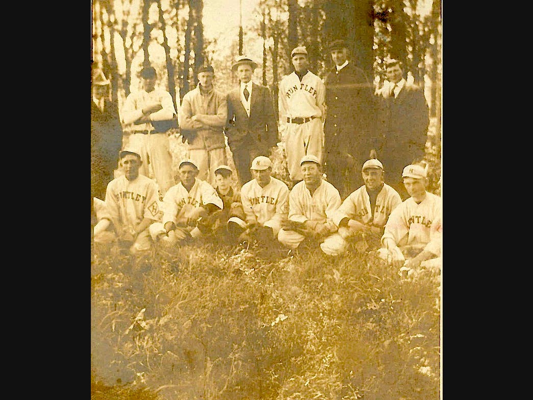 The Huntley "base ball" club, circa 1912-14