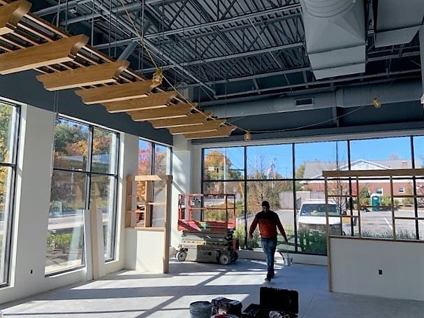 The Farmer's Daughter under construction in 2020. The restaurant will open on March 9. 