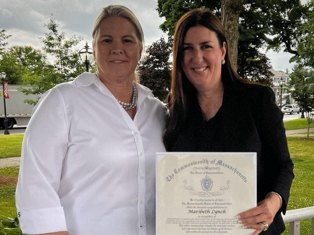 Maribeth Lynch of Shrewsbury and state Rep. Hannah Kane, R-Shrewsbury.