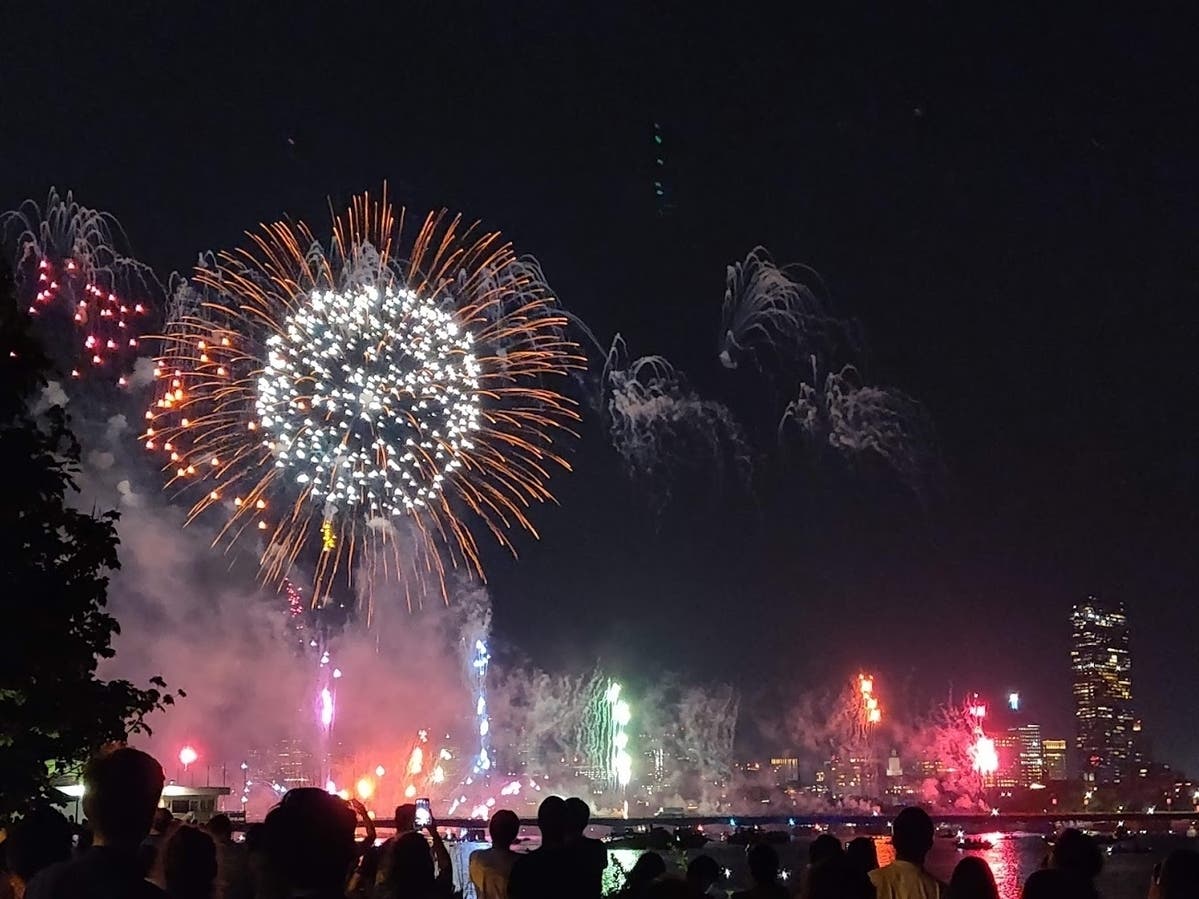 The Boston Pops Fireworks Spectacular, the biggest Massachusetts fireworks event, will begin around 8 p.m. on Independence Day.