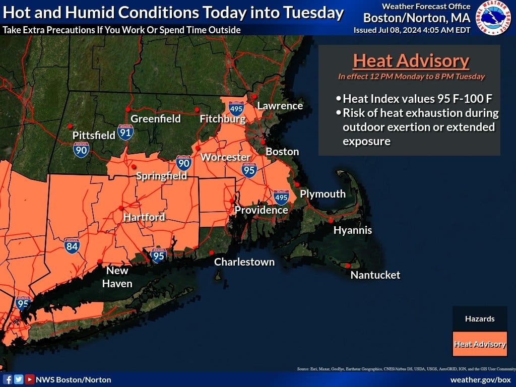 Heat Advisories In MA: Temperatures Soar Into 90s
